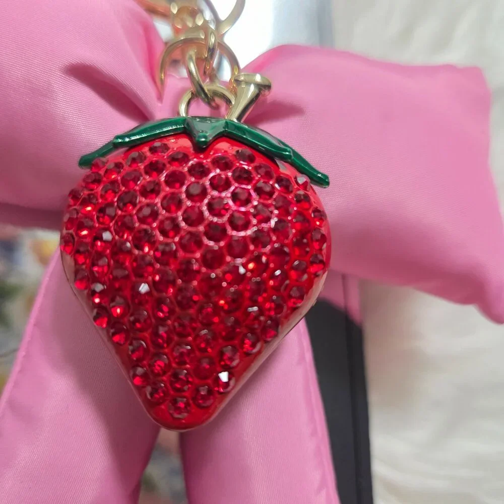 Madden Girl Bow w/ Strawberry Accent Bag Charm